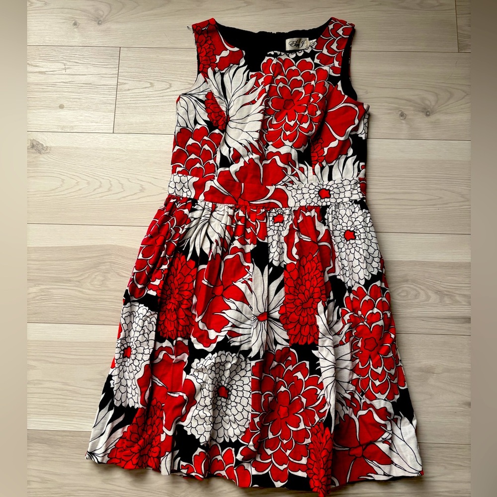 Eliza J A Line Floral Dress